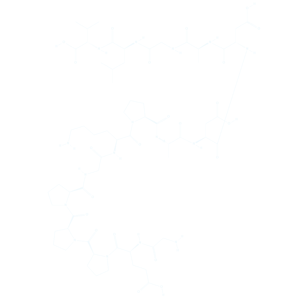 Two-dimensional molecular structure of BPC-157 from PubChem CID 9941957